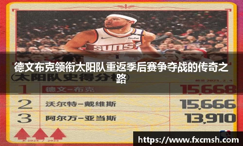 德文布克领衔太阳队重返季后赛争夺战的传奇之路